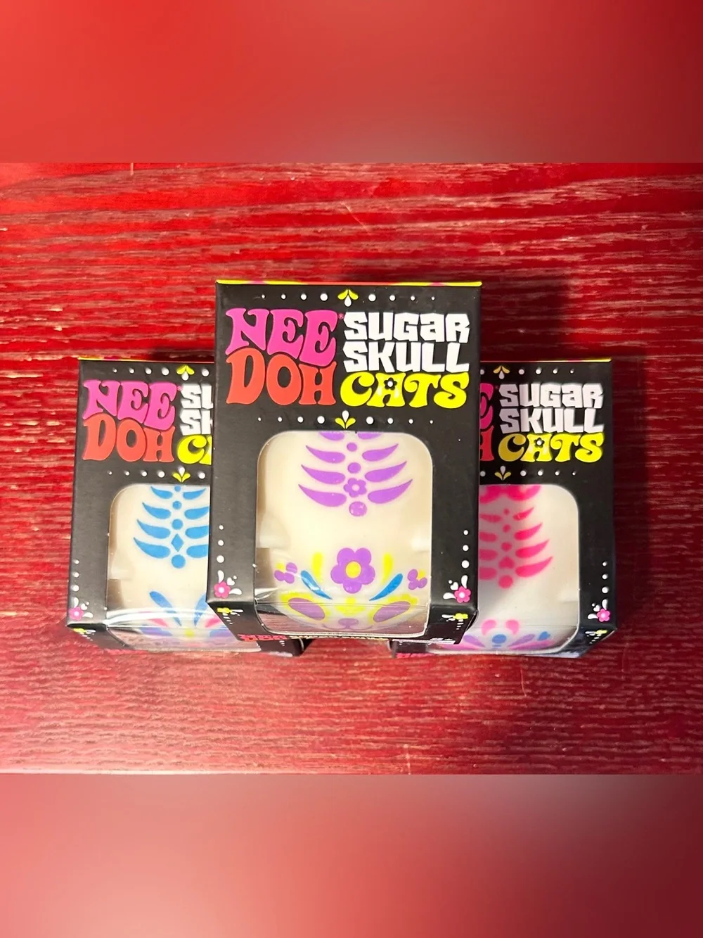 SUPER HARD TO FIND, ULTRA RARE, AUTHENTIC SUGAR SKULLS CATS!! Set 1 of 2